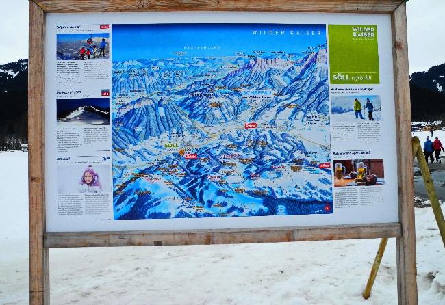 Tafel SkiWelt Wilder Kaiser