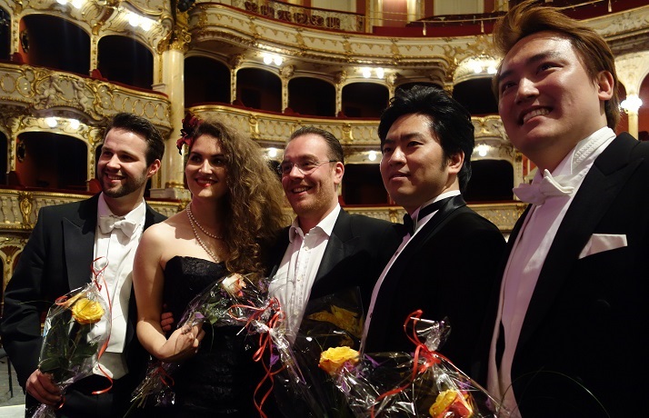 Adam Smith, Martina Menegoni, Francesco Meli, Dong-Hjub Hong und Wonjong Lee (von links)