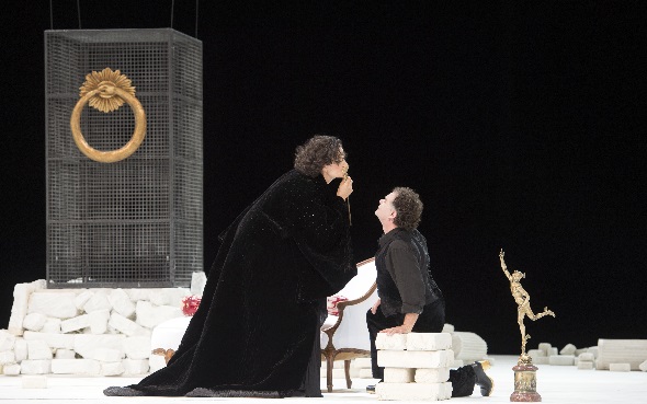 Camilla Nylund (Ariadne), Roberto Saccà (Bacchus), Foto Monika Rittershaus