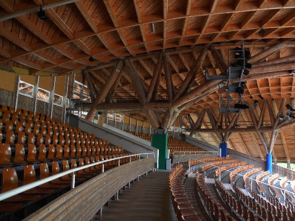 Freilichtbühne Altusried, sehenswerte Holzkonstruktion