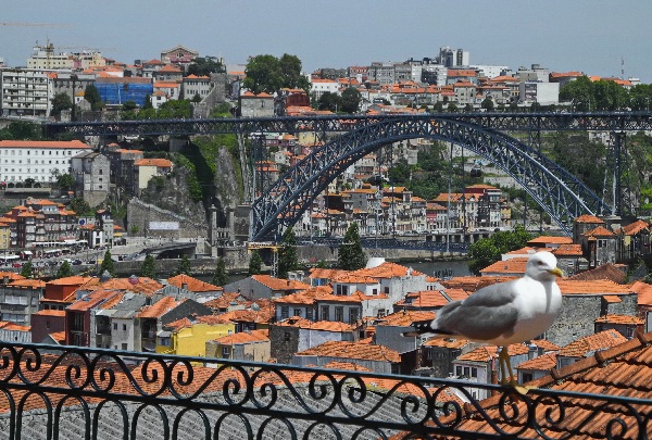 Portos Altstadt, Weltkulturerbe, und Dom Luis Brücke