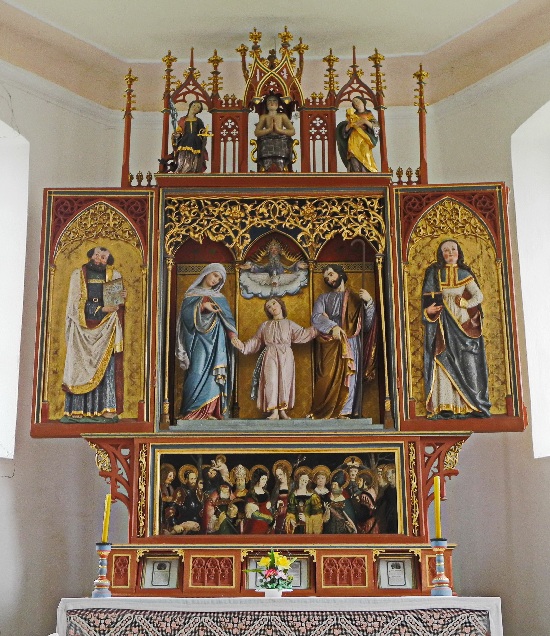 Vitus-Kapelle in Grünenbach, spätgotisch, Altar