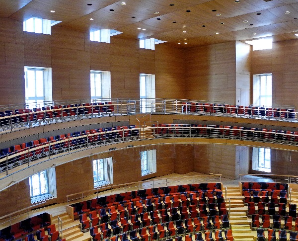 Pierre Boulez Saal, entworfen von Frank Gehry, Ausschnitt, b