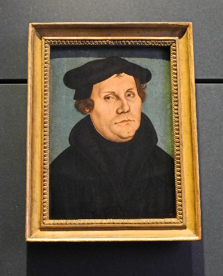 Martin Luther, gemalt 1528 von Lucas Cranach d.Ä., Foto Ursula Wiegand