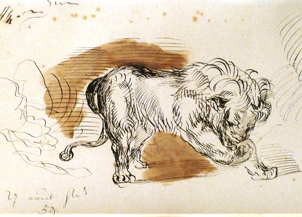 Der Löwe von Eugène Delacroix aus dem Jahr 1859 Foto Andrea Matzker P3720615
