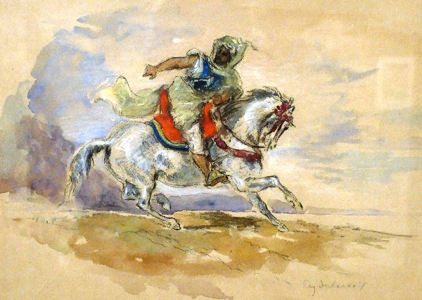 Der Orientalische Reiter von Eugène Delacroix  Foto Andrea Matzker P3720615