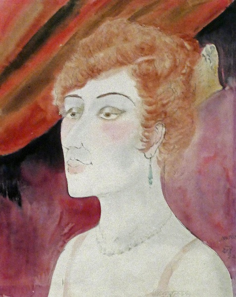 Eine Dame in der Loge von Otto Dix aus dem Jahr 1922 Foto Andrea Matzker P3720527