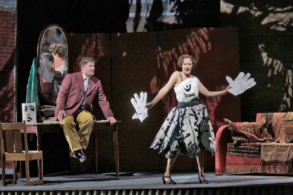 Daniel Brenna als ALWA u. Marlis Petersen als Lulu. Photo by Ken Howard, Metropolitan Opera