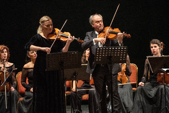 eröffnungskonzert des usedomer musikfestivals, solisten ingrida rupaite und hartmut rohde. copyright geert maciejewski